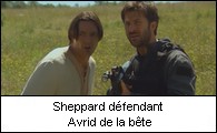 Sheppard défendant Avrid de la bête