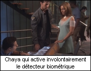 Chaya qui active involontairement le détecteur biométrique