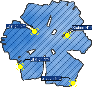 Plan des stations kérauniquese